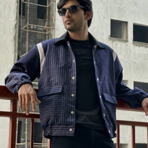 Stripped boxy jackets 24*