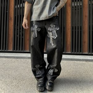 Gothic patchwork denims