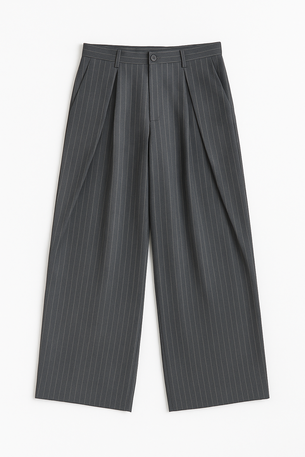 Pinstripe double pleat pants - Image 3