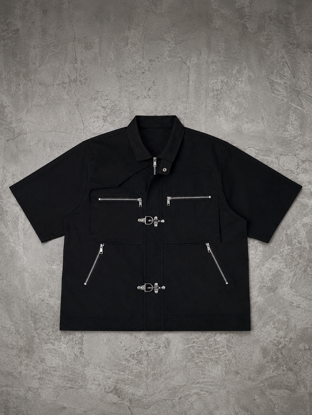 Clasp over shirt