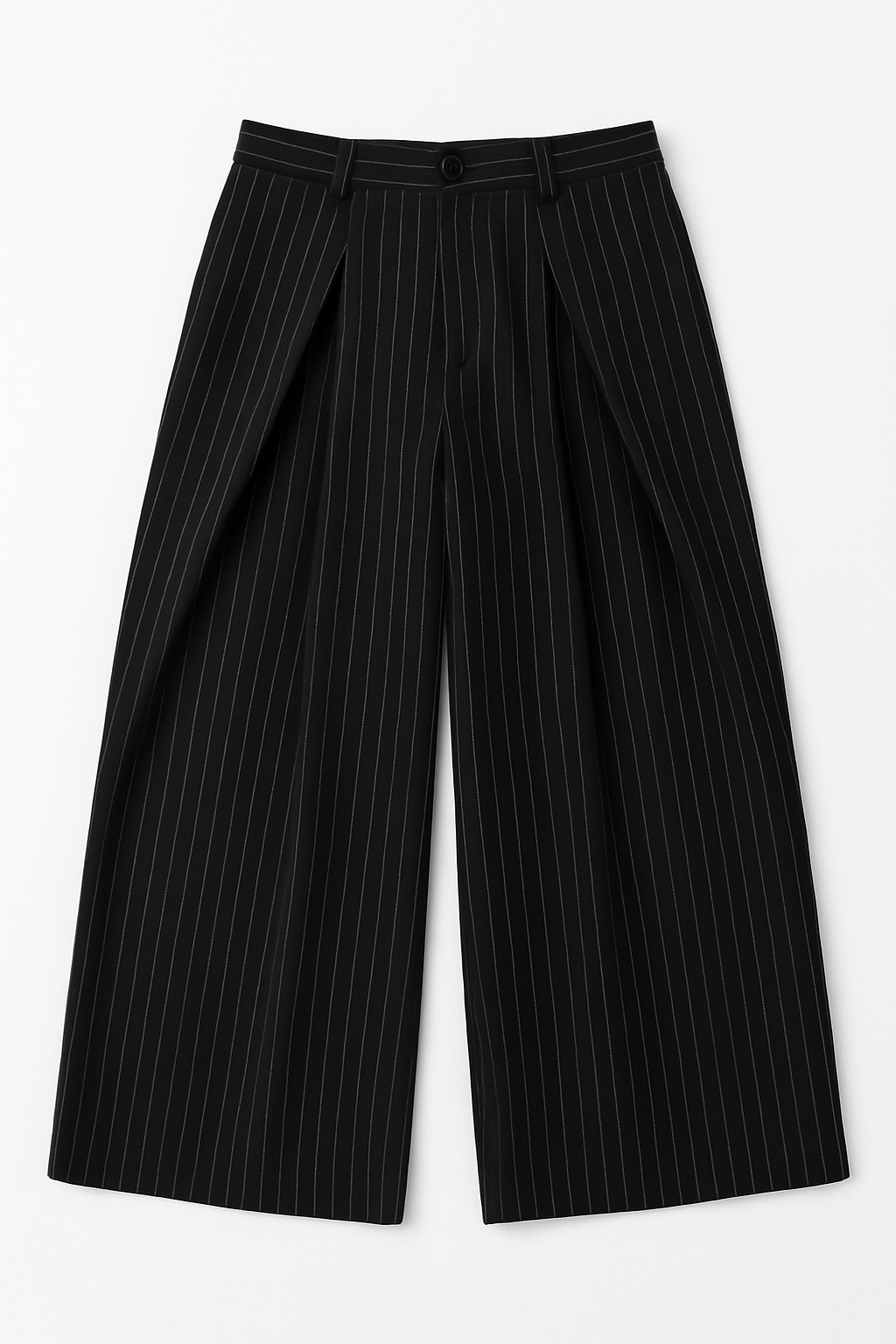 Pinstripe double pleat pants - Image 2