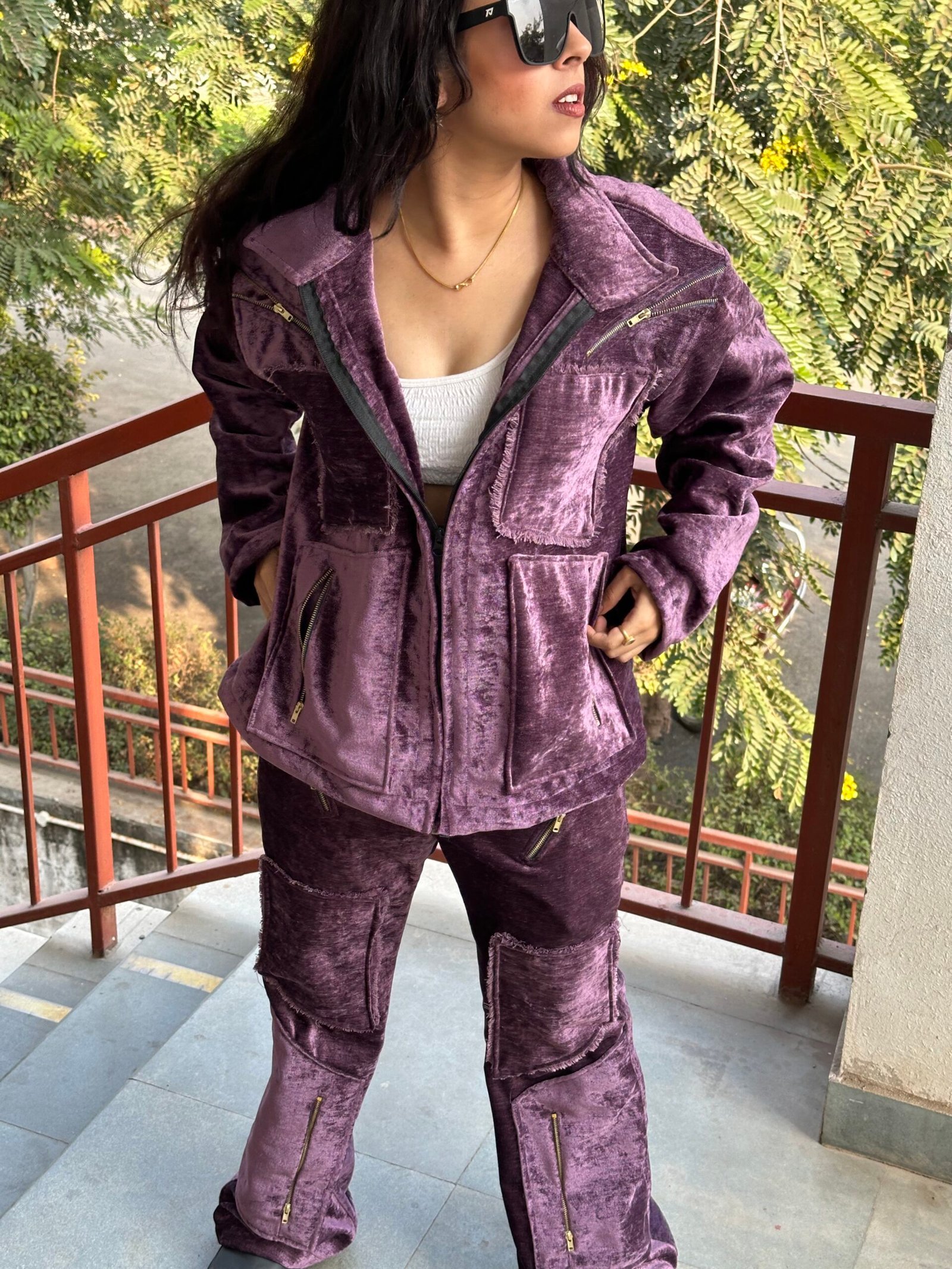 coord - zipper distressed coord set - Image 2