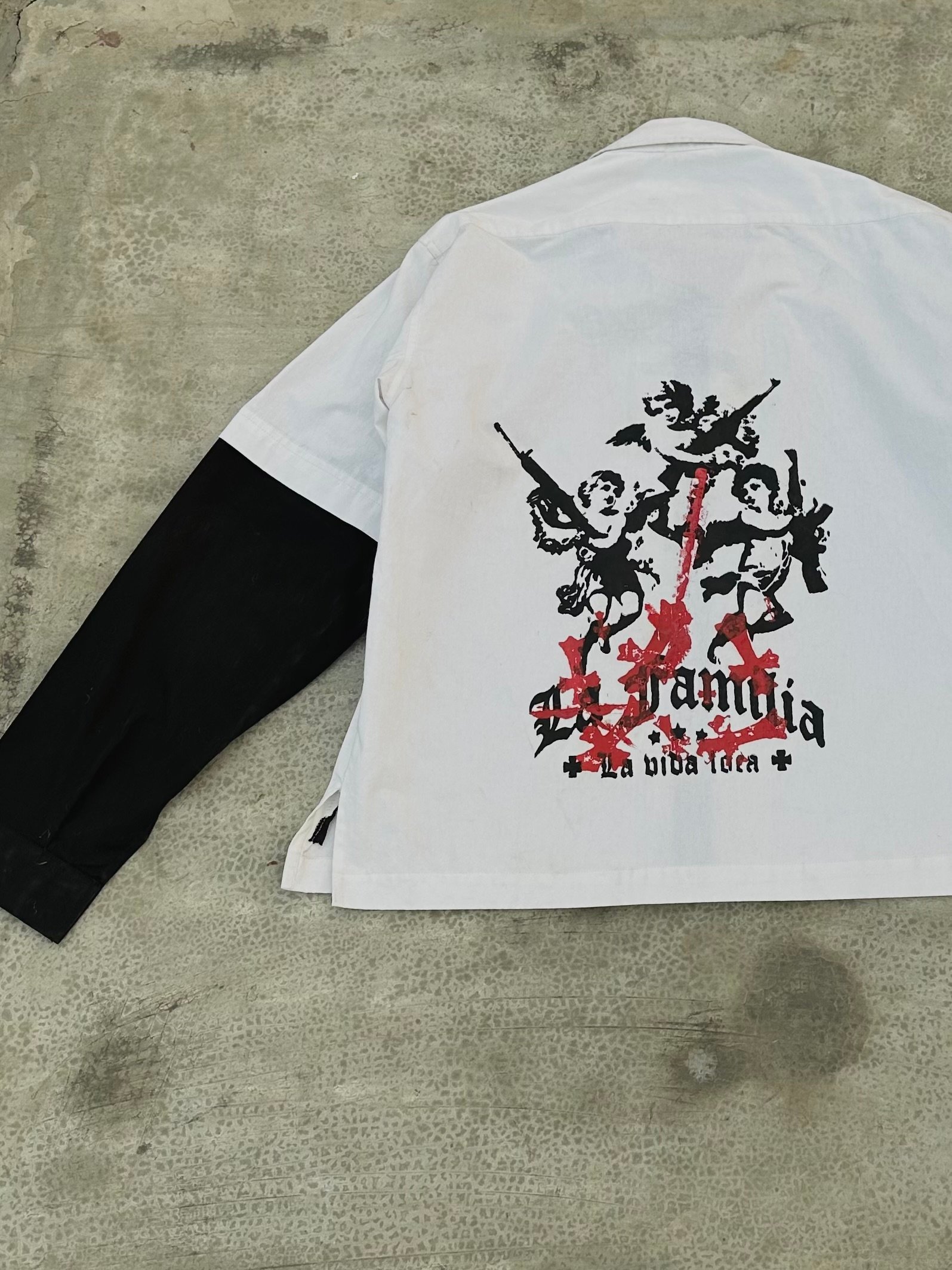 zipper LA familia printed shacket - Image 8