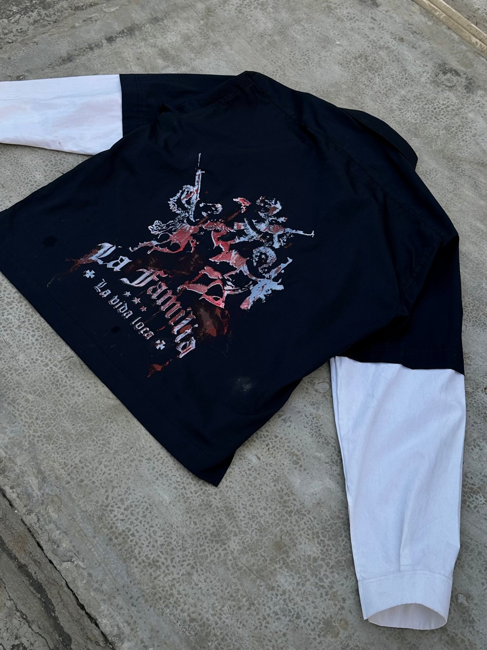 zipper LA familia printed shacket - Image 6