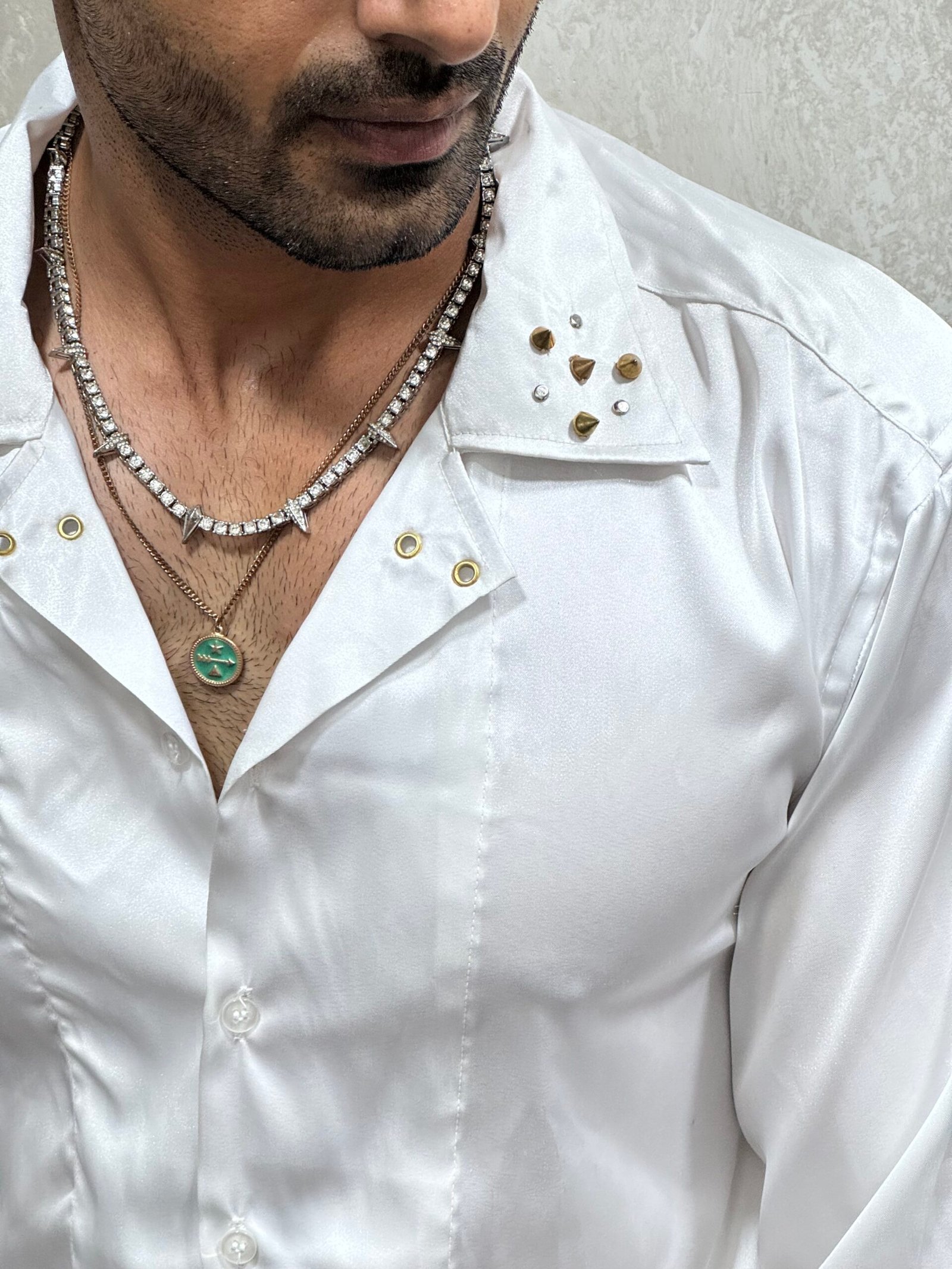Lucid spikey satin shirts - Image 5