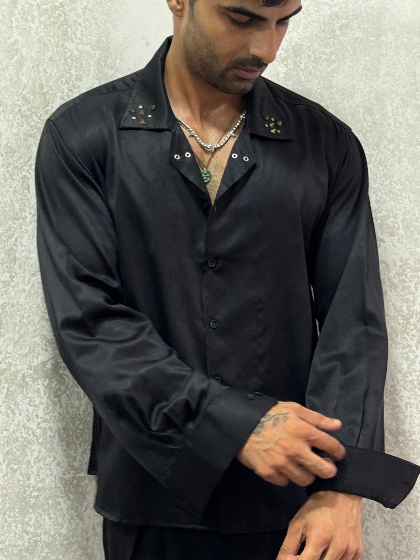 Lucid spikey satin shirts - Image 4