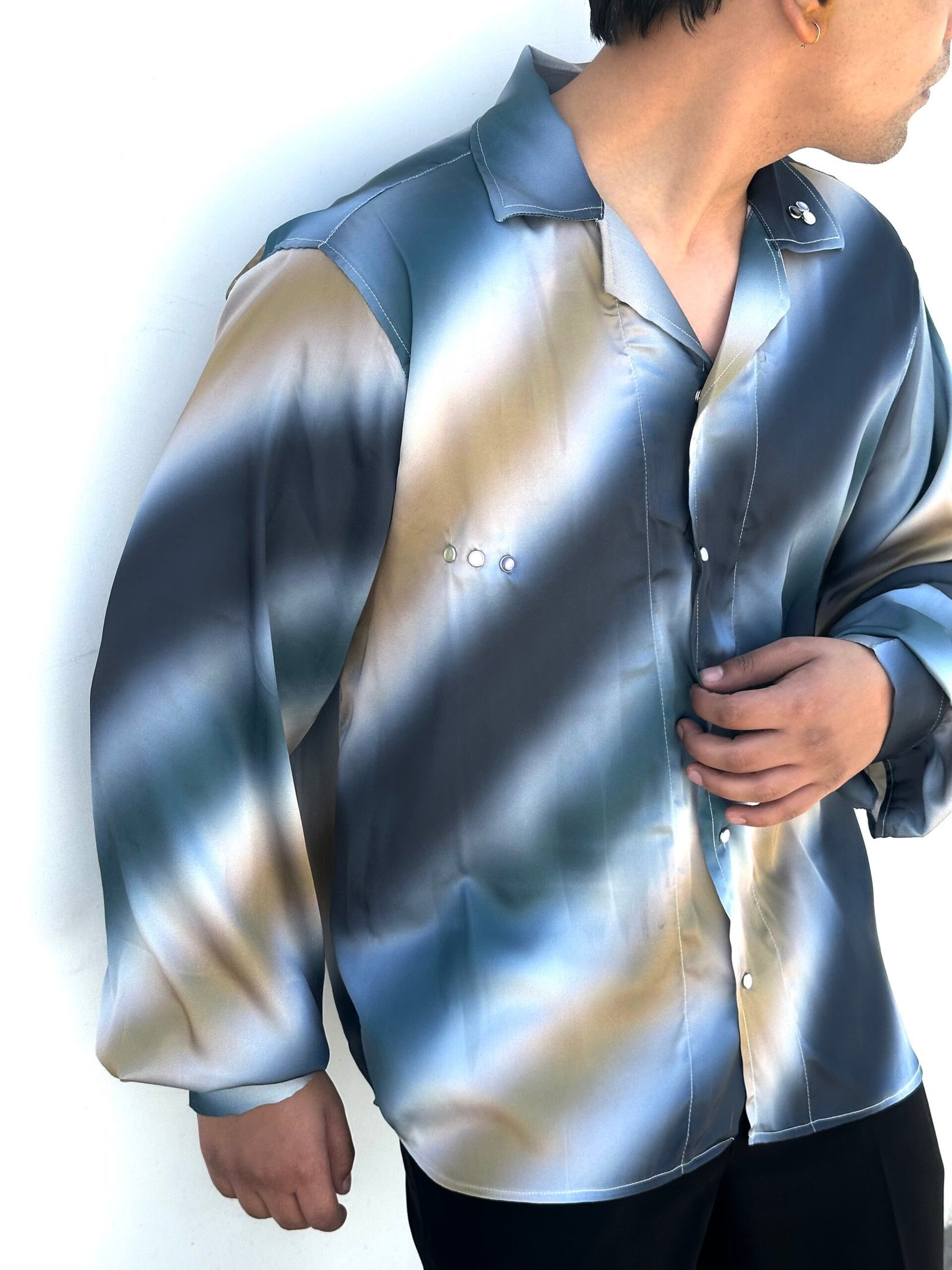 satin vibrant color shirts - Image 4