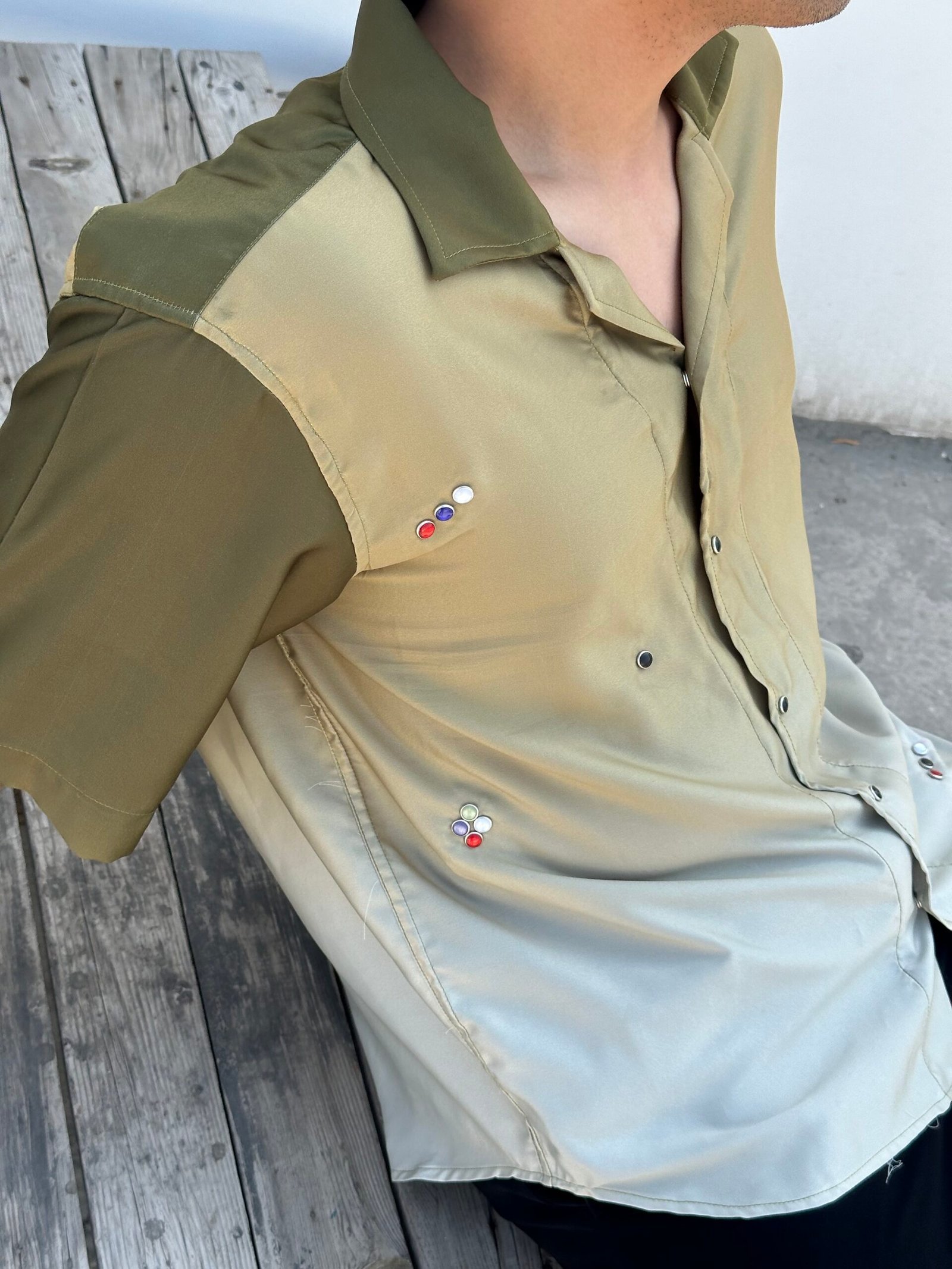 satin vibrant color shirts - Image 3