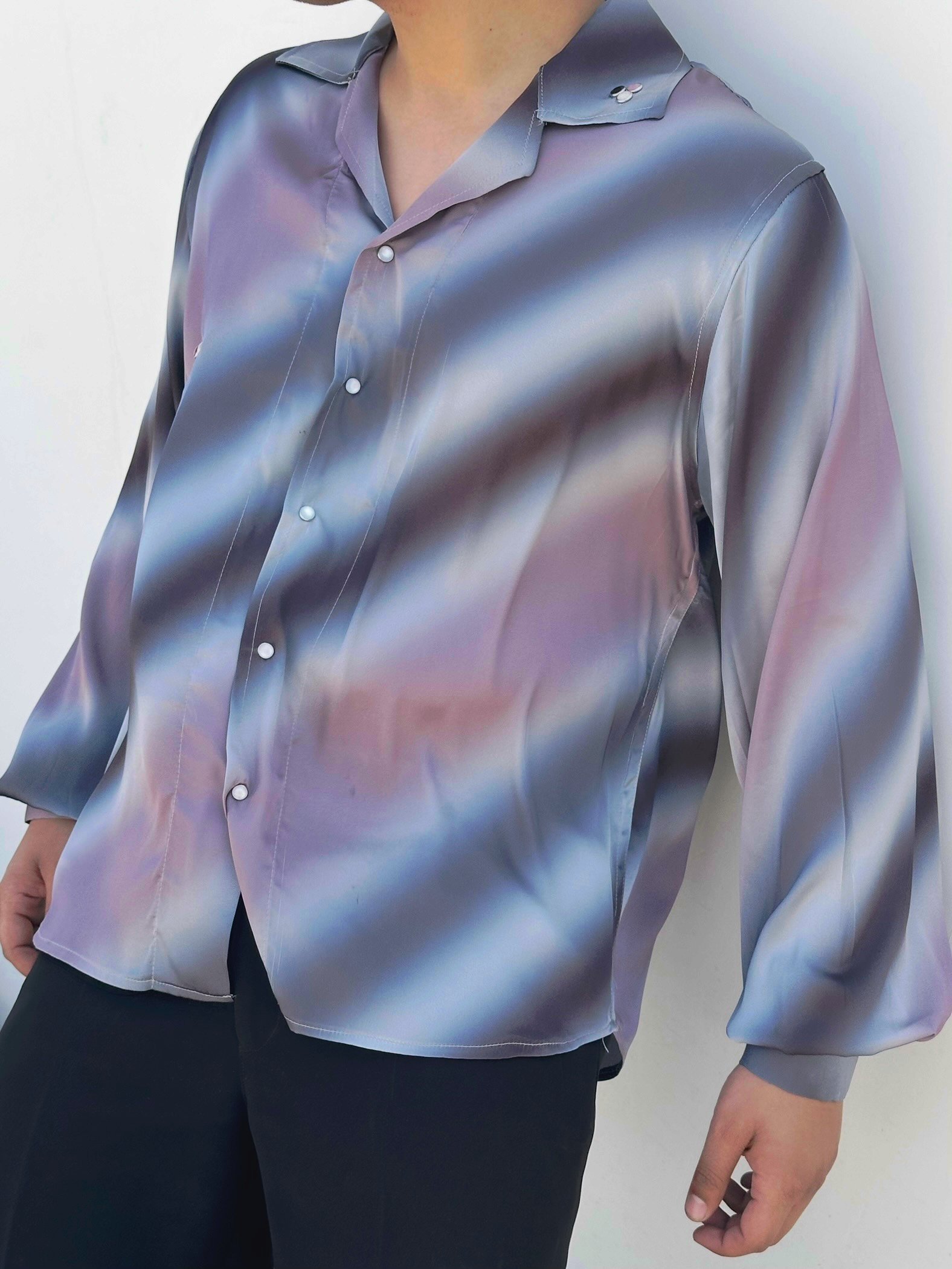 satin vibrant color shirts - Image 2