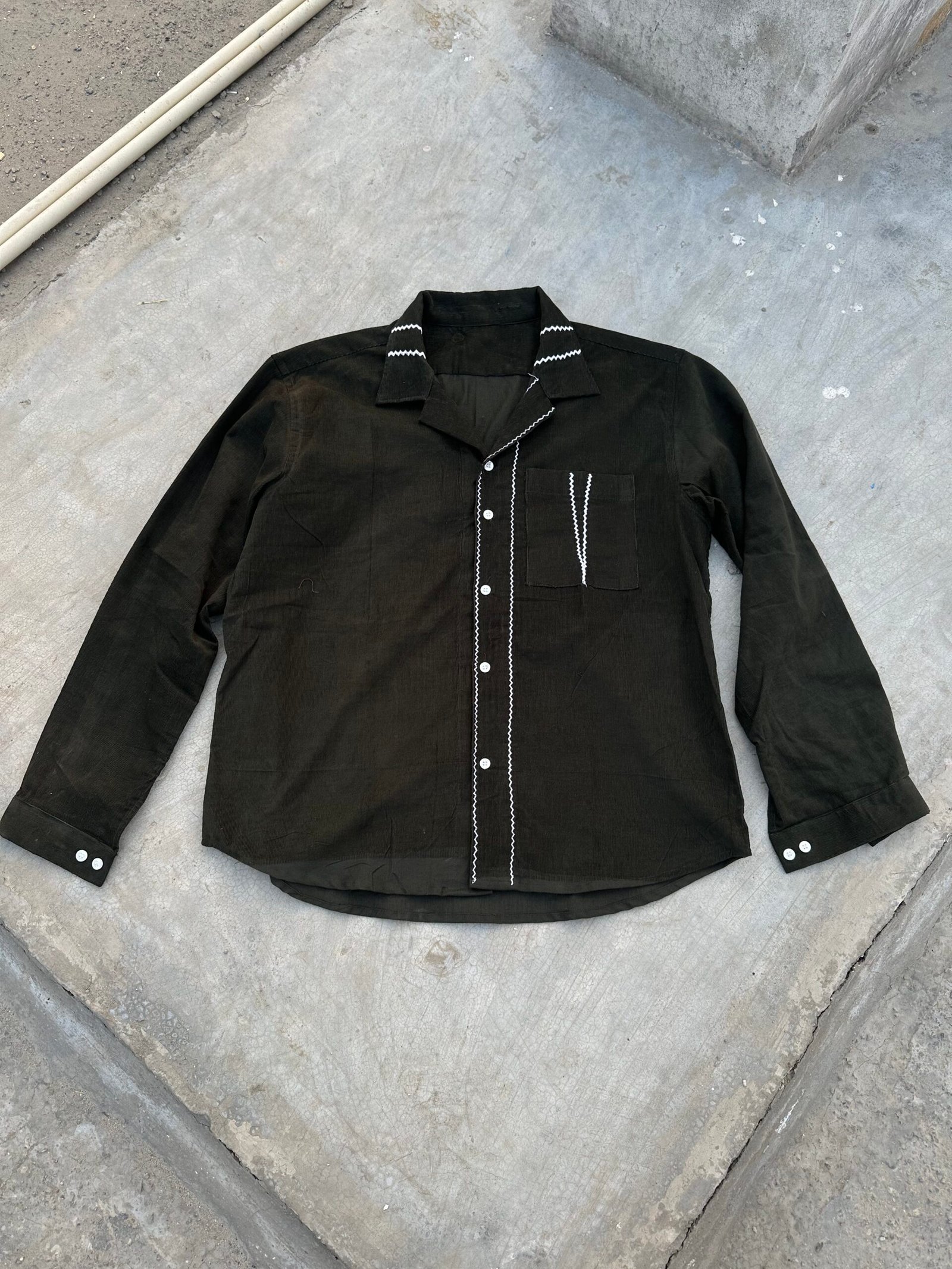 corduroy embroidered shirts - Image 3