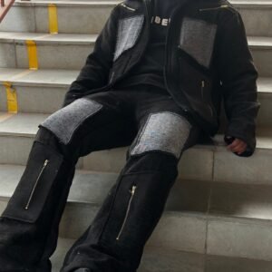 coord - zipper distressed coord set